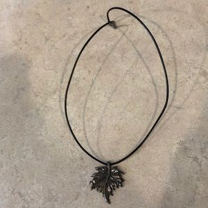Maple leaf necklace
